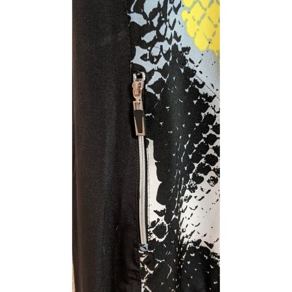 Women's JAMIE SADOCK 1/4 Zip Sleeveless Snakeskin Print Golf Dress M - Picture 5 of 14